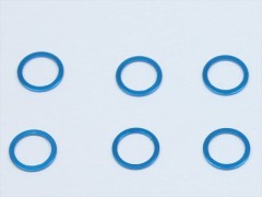 SGX-7510TB　M5アルミカラー　φ6.4x5x1.0t　6pcs　ライトブルー