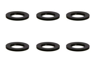 SGX-905BK　M3アルミカラー　φ5.5x3x0.5t　6pcs　ブラック