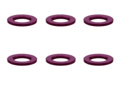 SGX-905P　M3アルミカラー　φ5.5x3x0.5t　6pcs　パープル