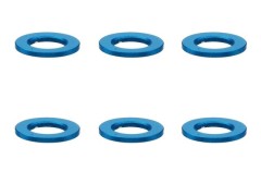 SGX-905TB　M3アルミカラー　φ5.5x3x0.5t　6pcs　ライトブルー