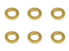 SGX-975G　M3アルミカラー　φ5.5x3x0.75t　6pcs　ゴールド