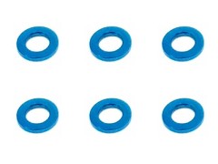 SGX-975TB　M3アルミカラー　φ5.5x3x0.75t　6pcs　ライトブルー