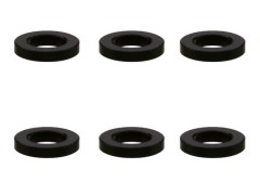 SGX-910BK　M3アルミカラー　φ5.5x3x1.0t　6pcs　ブラック