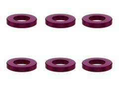 SGX-910P　M3アルミカラー　φ5.5x3x1.0t　6pcs　パープル