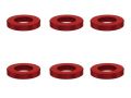 SGX-910R　M3アルミカラー　φ5.5x3x1.0t　6pcs　レッド