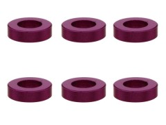 SGX-915P　M3アルミカラー　φ5.5x3x1.5t　6pcs　パープル