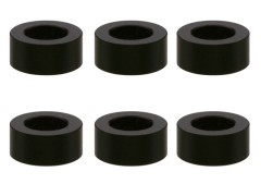 SGX-925BK　M3アルミカラー　φ5.5x3x2.5t　6pcs　ブラック