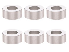 SGX-925S　M3アルミカラー　φ5.5x3x2.5t　6pcs　シルバー