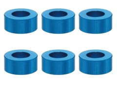 SGX-925TB　M3アルミカラー　φ5.5x3x2.5t　6pcs　ライトブルー