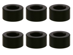 SGX-930BK　M3アルミカラー　φ5.5x3x3.0t　6pcs　ブラック