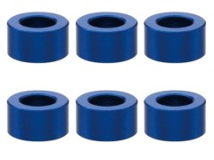 SGX-930BY　M3アルミカラー　φ5.5x3x3.0t　6pcs　濃ブルー