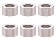 SGX-930S　M3アルミカラー　φ5.5x3x3.0t　6pcs　シルバー