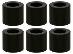 SGX-950BK　M3アルミカラー　φ5.5x3x5.0t　6pcs　ブラック