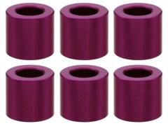 SGX-950P　M3アルミカラー　φ5.5x3x5.0t　6pcs　パープル