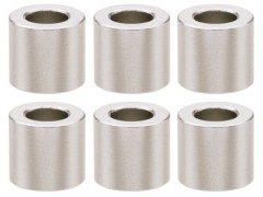 SGX-950S　M3アルミカラー　φ5.5x3x5.0t　6pcs　シルバー