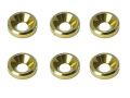 SGX-15G　M3アルミ皿ワッシャー外径8mm　6pcs　ゴールド
