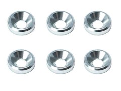 SGX-15S　M3アルミ皿ワッシャー外径8mm　6pcs　シルバー