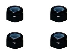 SGX-03BK　アルミナイロンナット　M3　ブラック　4pcs