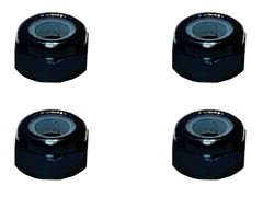 SGX-03UBK　アルミ薄型ナイロンナット　M3　ブラック　4pcs