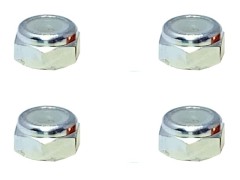 SGX-03US　アルミ薄型ナイロンナット　M3　シルバー　4pcs