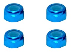 SGX-03UTB　アルミ薄型ナイロンナット　M3　ライトブルー　4pcs