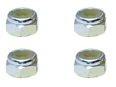 SGX-04S　アルミナイロンナット　M4　シルバー　4pcs