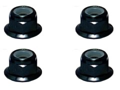 SGX-04FBK　アルミフランジナイロンナット　M4　ブラック　4pcs