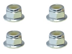 SGX-04FS　アルミフランジナイロンナット　M4　シルバー　4pcs