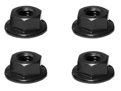 SGX-04SBK　アルミフランジセレートナット　M4　ブラック　4pcs