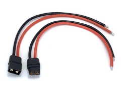 SGC-104　14AWGワイヤー200mm付XT-60コネクター（ブラック)　1ペア