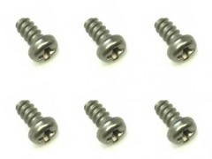 NGP-204　チタンナベタッピングビス　2×4　6本入　プラス頭