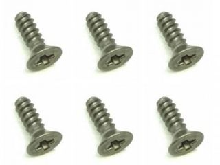 SGP-206　チタン皿タッピングビス　2×6　6本入　プラス頭