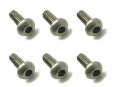 NTR-206　チタンヘックスボタンビス　2×6　6本入