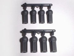 TGE-205S　ストロングロッドエンドS ダークグレイ 8pcs　16.6mm