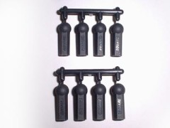 TGE-205M　ストロングロッドエンドM ダークグレイ 8pcs　18.6mm