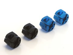 STD-212W　アルミクランプ六角ホイールハブ タミヤTT-01,02用 10mm幅 ブルー