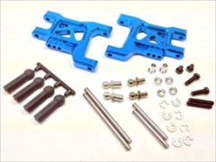 SWR-31RB　アルミリヤ用ワイドサスアーム (タミヤ ワイルドウイリー2用)ブルー