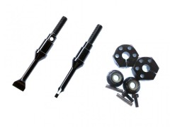 STW-50SBK　六角ハブ(8mm幅)付リヤドライブシャフト(ブラック) ダンシングライダー用