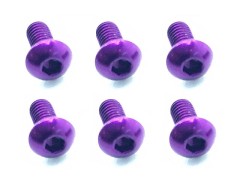 NAX-306P　70-75 ジュラルミン ヘックスボタンビス 3x6 (パープル/6本入)