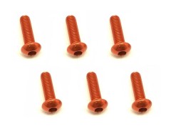 NAX-310OR　70-75 ジュラルミン ヘックスボタンビス 3x10 (オレンジ/6本入)