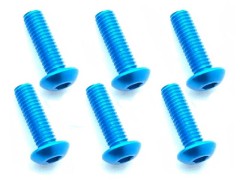 NAX-310TB　70-75 ジュラルミン ヘックスボタンビス 3x10 (ライトブルー/6本入)