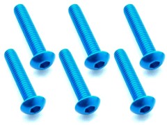 NAX-315TB　70-75 ジュラルミン ヘックスボタンビス 3x15 (ライトブルー/6本入)