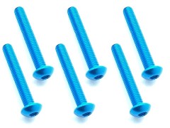 NAX-320TB　70-75 ジュラルミン ヘックスボタンビス 3x20 (ライトブルー/6本入)