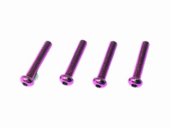 NAX-2614PK　2.6×14ヘックスボタンジュラルミンビス(ピンク/4pcs)