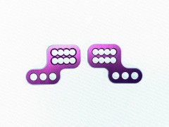 SGX-77P　4mmピッチステー オフセット2(パープル) ドリフト汎用