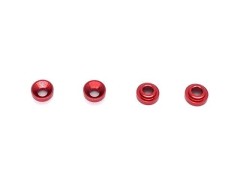 SGX-219R　フタバ5mm穴サーボ用M3皿ワッシャー(レッド) 　4個入