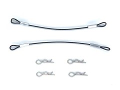 SGF-100BK2　ワイヤー付ボディピン ワイヤー長100mm（ブラック) 2pcs