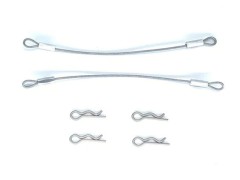 SGF-100S2　ワイヤー付ボディピン ワイヤー長100mm（シルバー) 2pcs