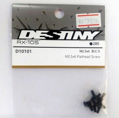 D10101　M2.5x6　皿ビス　RX-10S