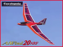カシオペア　11098　アルウィンド2.0　ARF 準完成キット (レッド)　　[RCグライダー 半完成キット]